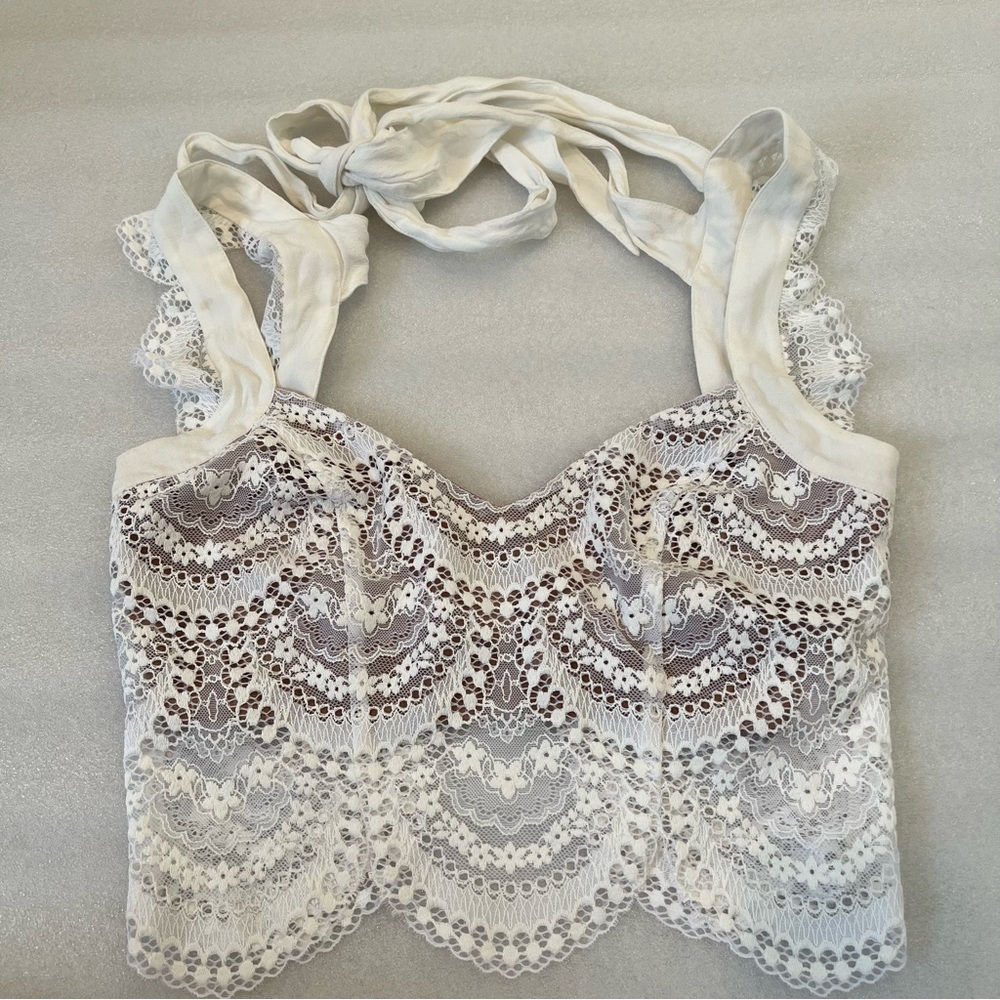 For Love & Lemons Lace Crop Top